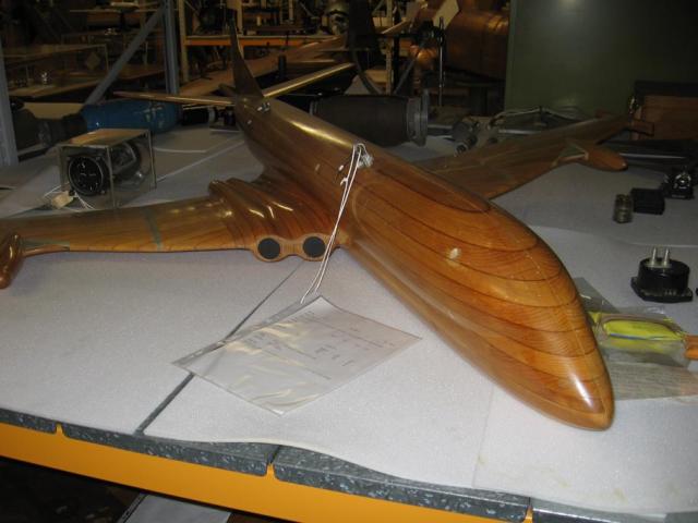 wooden wind tunnel model