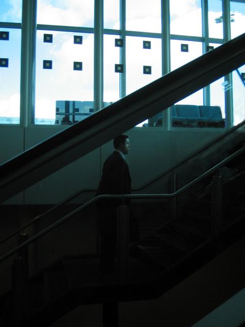 man in airport