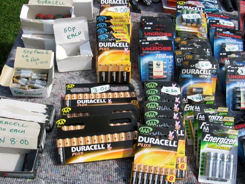 assorted batteries