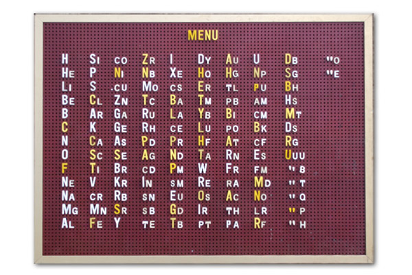 cafe menu