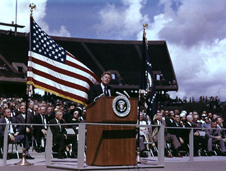 JFK moon speech Rice Statium 1962